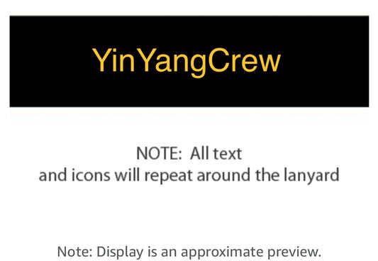 YinYangCrew lanyard with Custom emoji